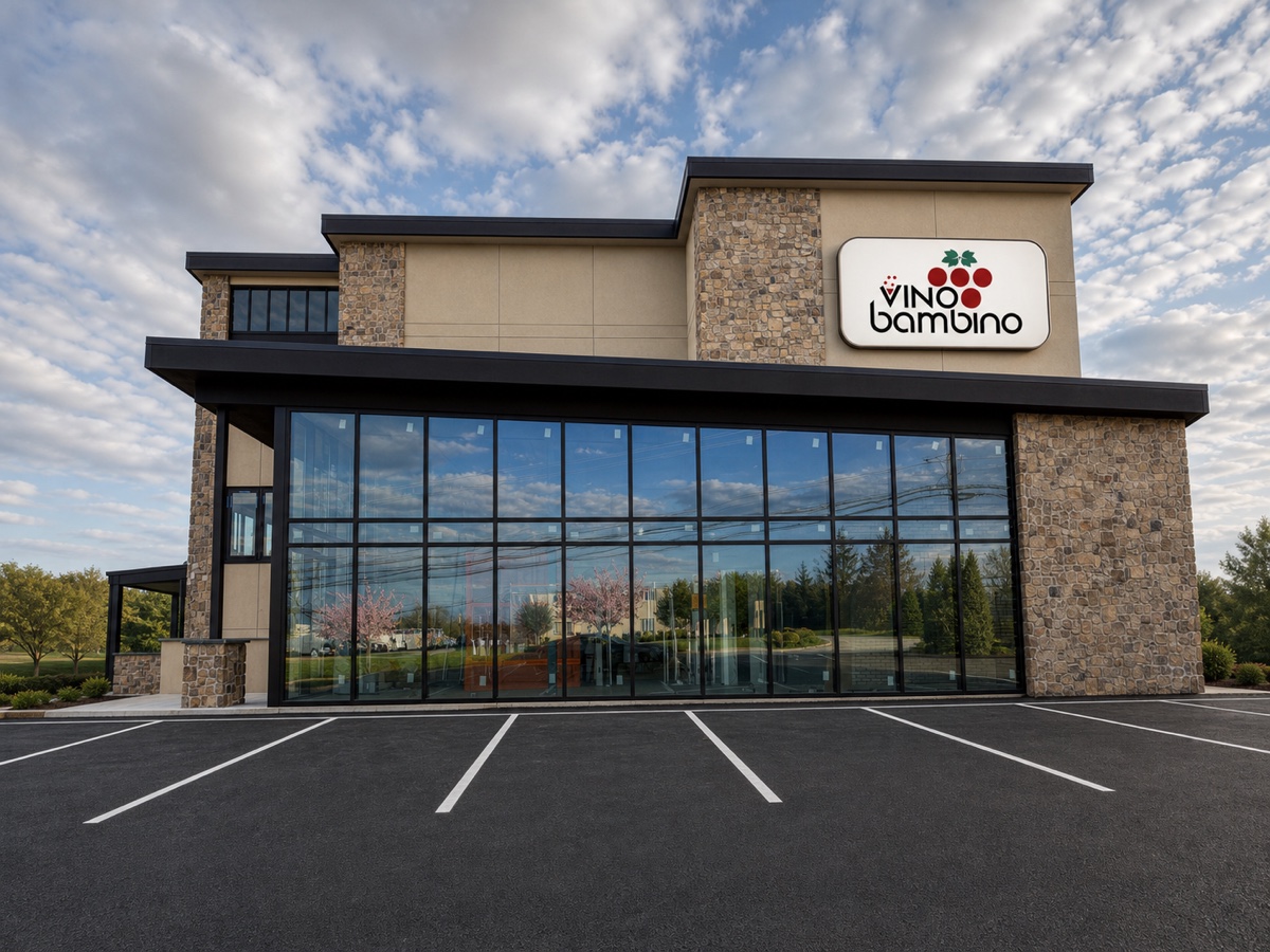 Future Vino Bambino location at 1101 Sussex Blvd in Broomall